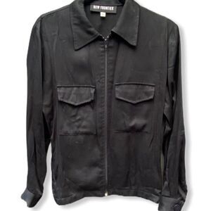 New Frontier Zip‎ Jacket Black